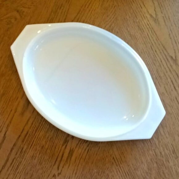 Vintage Pyrex Friendship Pattern 1.5 Quart Divided Casserole Dish with White Lid - Picture 8 of 11